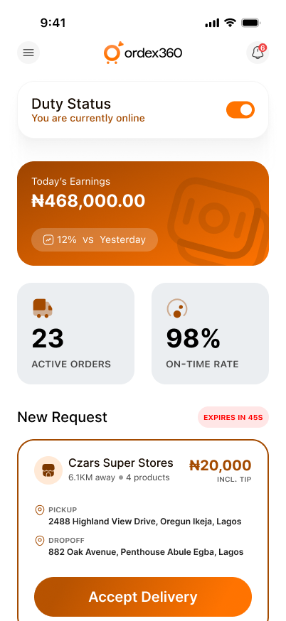 Agent Dashboard App Interface